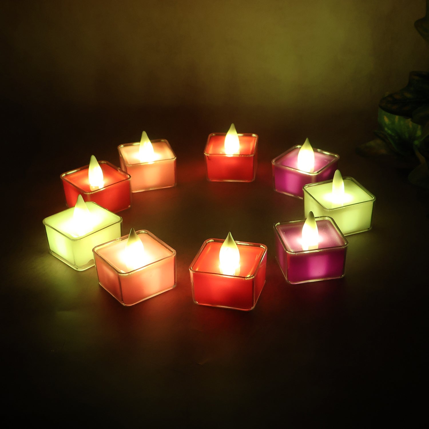 LED Flameless Decorative Tealight Candles - (9 Pc / Set) LED Flameless Decorative Tealight Candles - (9 Pc / Set)